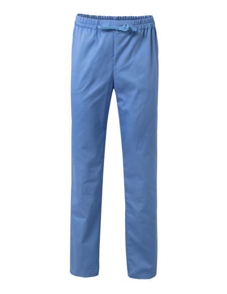 PANTALON PIJAMA CON CINTAS. CELESTE TALLA 0-12